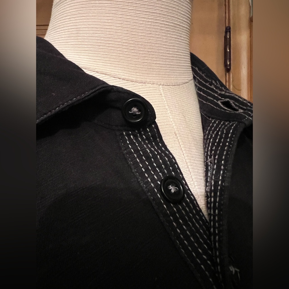 JOHN VARVATOS lightweight polo black M - Picture 2 of 8